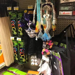 Dia de Los muertos gear along w Halloween Tanque verde store near bakery hall w discounted close outs too