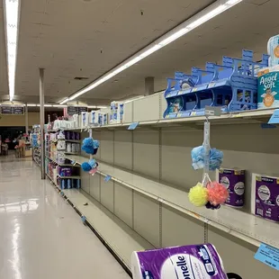 Just an example of what stores here in Tucson look like. No toilet paper AGAIN. Hoping and praying for better!