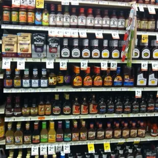 Sauce selections.