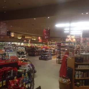 the inside of a grocery store