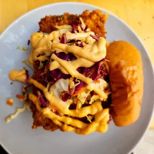Moroccan Fried Chicken Sandwich