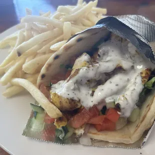 Chicken Kabob Wrap