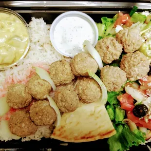 Kofteh Kabob Plate