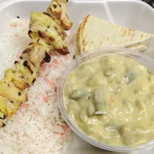 Stew With Chicken Kabob