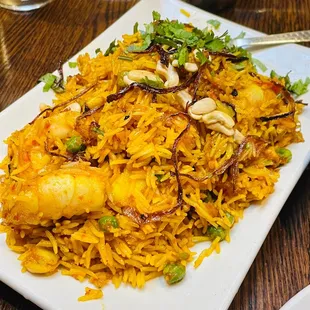 56. Prawn Biryani