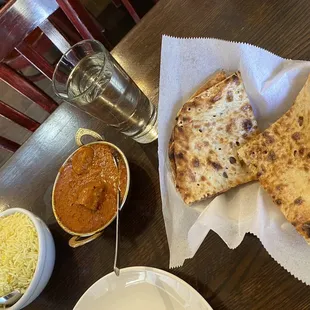 Basmati Rice, Chicken Tikka Masala, Onion Naan