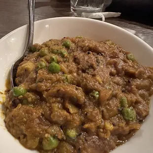 Baingan Bharta Vegetarian (roasted eggplants)