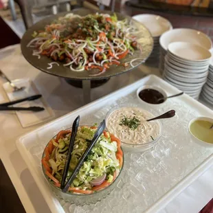 a variety of dishes