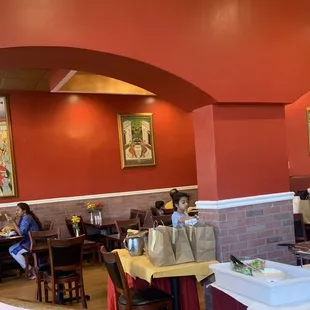 the dining area