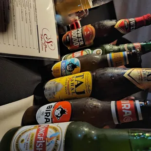 Variety of Indian Beer