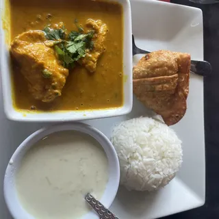 Saffron Chicken Curry Lunch