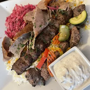 Saffron Combo Platter Three Meat