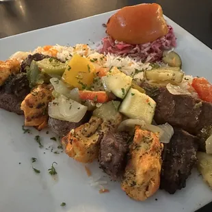 Saffron Combo Platter Three Meat
