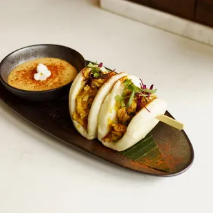 Pulled Tandoori Chicken Bao Bun