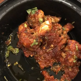 Gobi Manchurian (fried cauliflower)