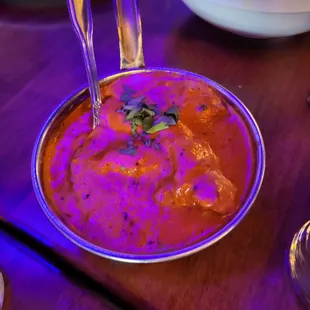a plate of food on a table