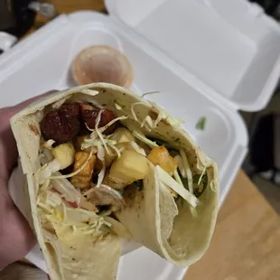 Medium Afghan Burger, really large portion, so good