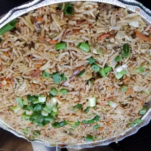 Garlic vegetable fried rice