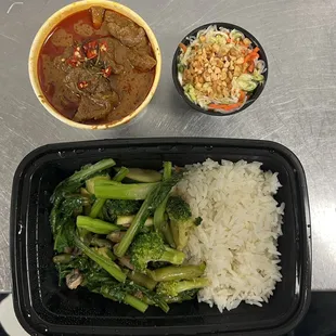 Panang Beef and Cambodian salad