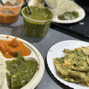 Palak paneer &amp; Chicken Tikka