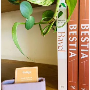 Book shelf.