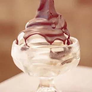 Salted Date Soft Serve with Magic Shell