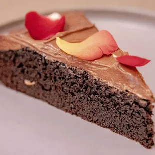 Bergamot Chocolate Cake with Rose Ganache