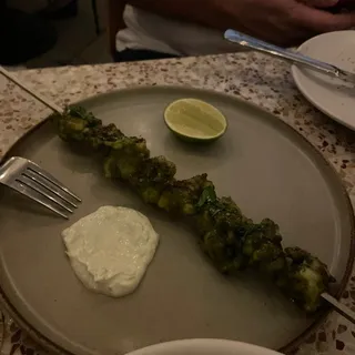 grilled lobster skewer