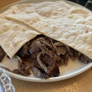 wood-fire shawarma plate