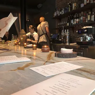 sushi and sashimi, interior