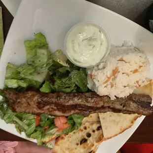 Adana Kebab Platter