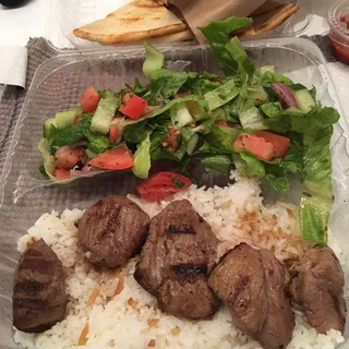 Lamb Shish Kebab Platter