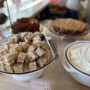 The dessert spread