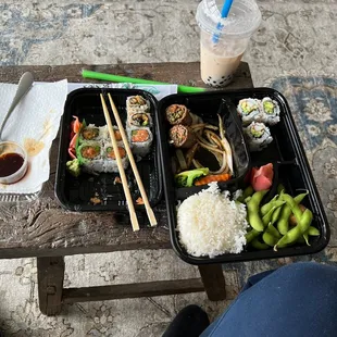 What&apos;s left of our Sushi, bento box and bubble tea.