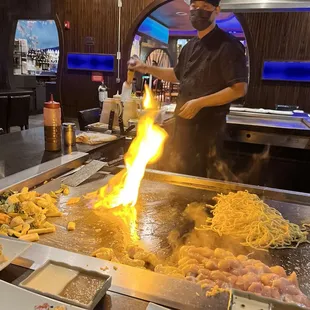 interior, sushi and sashimi