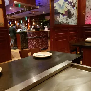 a view of the dining area