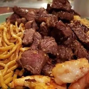 Shrimp steak and Noodle Side Order