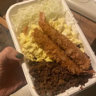 Soboro Don with Ebi Fry ()