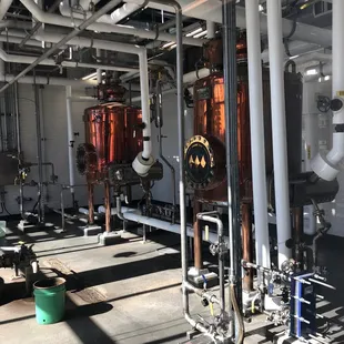 Inside the distillery