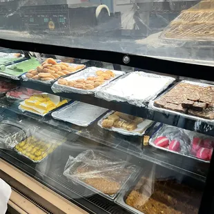 a display of pastries