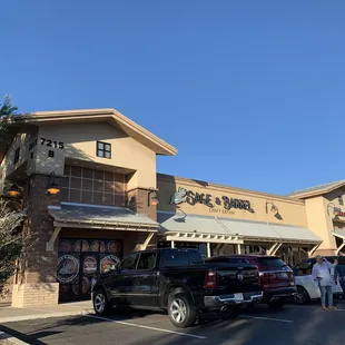 the outside of the building