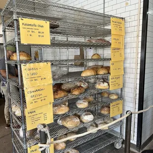 a rack of baked goods