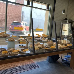 So many things to choose from. I got a small green chili bread sliced to go.