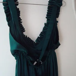 Green Susana Monaco dress with open back at Mass Ave&apos;s Sage Boutique. Photo by Jennifer Litz.