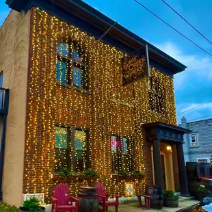 the outside of the building