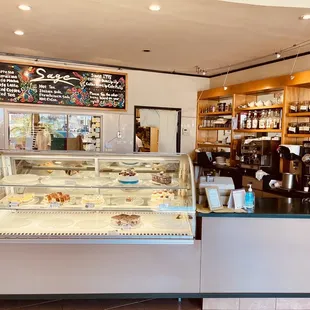 a display of pastries and pastries