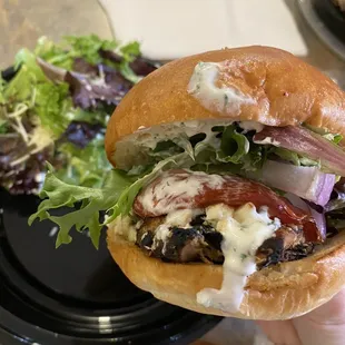 Greek chicken sandwich