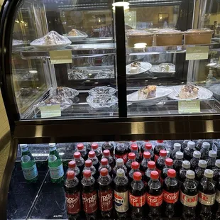 Bottled drinks and desserts