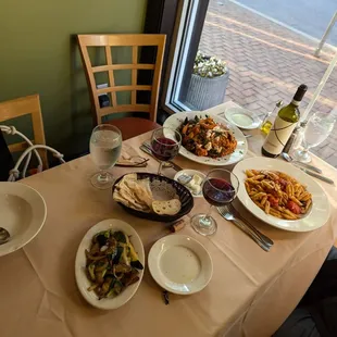 Dinner served on a HOT July evening. It&apos;s one of PVille&apos;s BYO!!