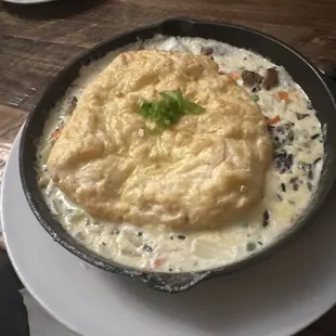 Chicken pot pie is awesome